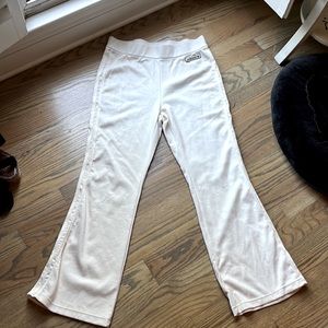 Adidas stripe ivory ribbed pant